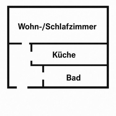 Foto - 1-2 Zimmer Küche Bad Kernsaniert 52qm 1.OG AB 01.10.2025