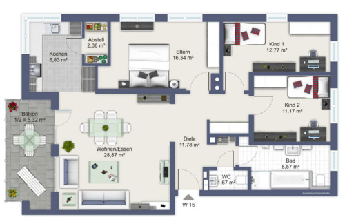 Foto - Etagenwohnung zum Kaufen in Dillingen an der Donau