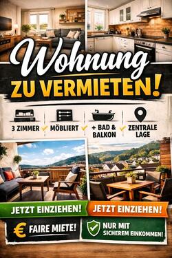 Foto - Möblierte 3-Zimmer-Wohnung in Bad Lippspringe sofort verfügbar