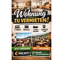 Möblierte 3-Zimmer-Wohnung in Bad Lippspringe sofort verfügbar