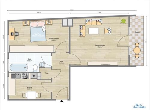 Foto - Etagenwohnung in Berlin zur Miete