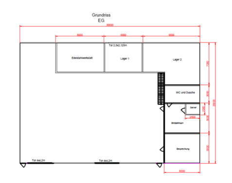 Foto - Abteil in Werkhalle zu Vermieten Miete Hallenabteil