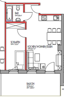 Foto - 2 Wohnungen zu vermieten - 550,00&nbsp;EUR Kaltmiete, ca.&nbsp; 50,00&nbsp;m&sup2;