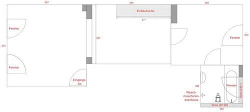 Foto - Helle 3-Zimmerwohnung - 350,00&nbsp;EUR Kaltmiete, ca.&nbsp; 44,00&nbsp;m&sup2;