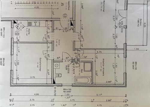 Foto - Schöne 4-Zimmer-Wohnung mit Balkon Nähe BHW - 80 m2
