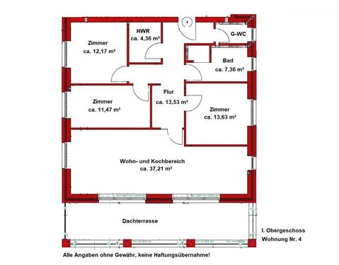 Foto - 4 Zimmer Etagenwohnung zur Miete in Vechta