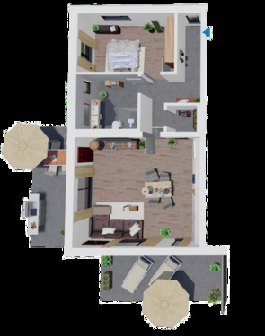 Foto - 2 Zimmer Wohnung mit Südausrichtung und Doppelbalkon für Sonnenliebhaber