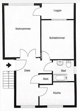 Foto - 2 Zimmer Etagenwohnung zur Miete in Hamburg