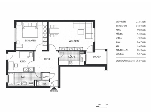Foto - Helle 3-Zimmer Wohnung mit Balkon in zentraler und doch ruhiger L