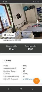 Foto - ein WG Zimmer näher podbi zu vermieten