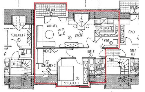 Foto - 3 Zimmer Dachgeschoßwohnung in Bitburg