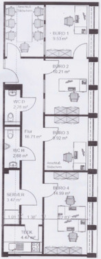 Foto - Möbliertes Büro in 5. Etage Köln – zentral, flexibel, Küche & Meetingraum
