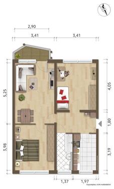 Foto - 3 Zimmer Etagenwohnung zur Miete in Hoyerswerda