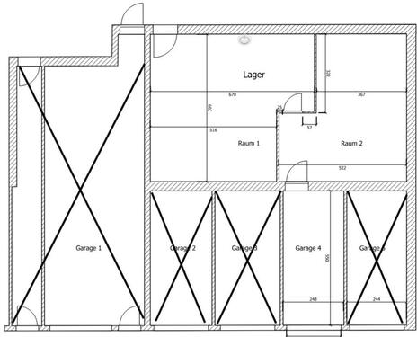 Foto - Lagerraum 62qm und Garage Do Eving