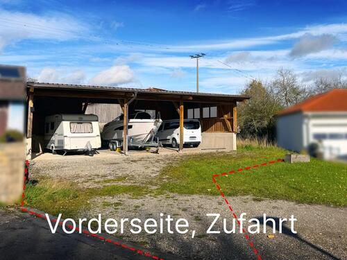 Foto - Großer Carport mit Gewerbegrundstück, oder privater Nutzung