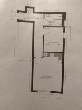 Foto - Appartement vermieten - 500,00 EUR Kaltmiete, ca.  47,00 m²
