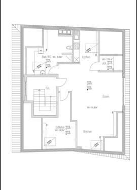 Foto - 2 Zimmer Dachgeschoßwohnung zur Miete in Lingen (Ems)