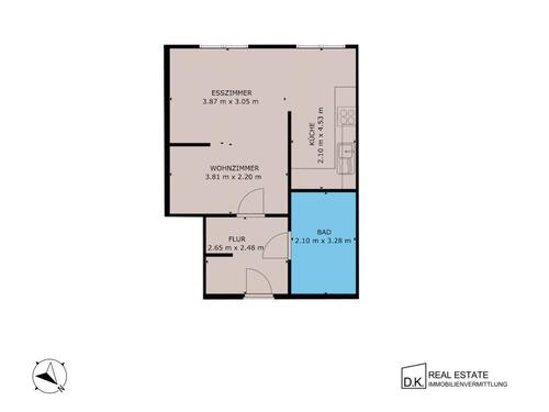 Foto - 1.5 Zimmer Etagenwohnung zur Miete in Berlin