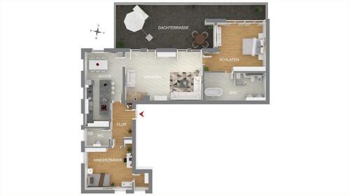 Foto - 3.5 Zimmer Etagenwohnung in Eurasburg