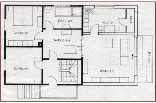 Foto - Schöne 3ZKB + Balkon, zentral in Netphen