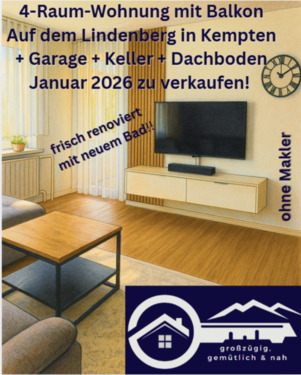 Foto - Jan26: Verkauf ETW 4 ZKB KE 75m2 mod. + Balkon + Garage > 3,6%