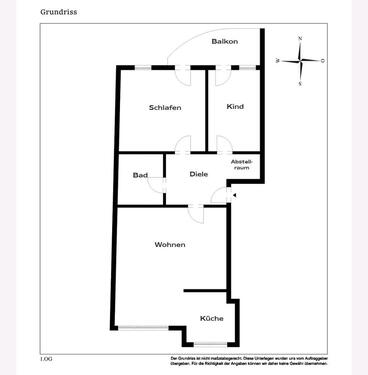 Foto - 3-Zimmer-Wohnung in zentraler Lage in Erfurt ab 01.06. verfügbar