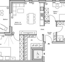 3-Zimmer-Wohnung in Burgsteinfurt, Zentral