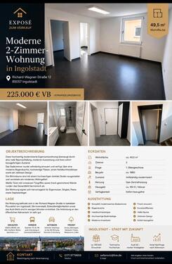 Foto - 2,5 Zimmerwohnung - 225.000,00&nbsp;EUR Kaufpreis, ca.&nbsp; 49,50&nbsp;m&sup2;