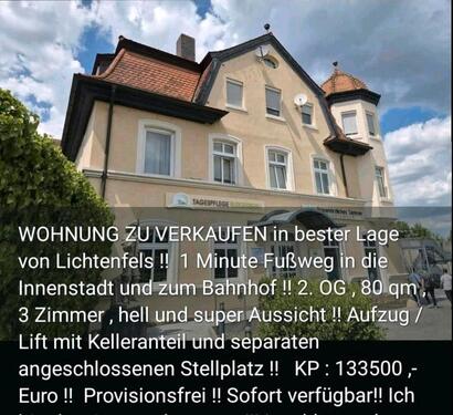 Foto - Wohnung in bester Lage von Lichtenfels zu verkaufen!!!