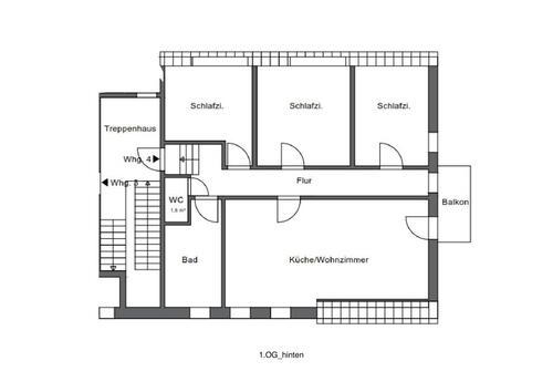 Foto - Frisch san. 4-Zimmer-Wohnung m. Balkon (Süd), EBK, Gäste-WC