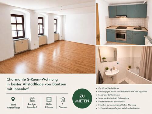 Foto - 2-Raum-Wohnung in Top-Altstadtlage von Btz mit ruhigem Innenhof