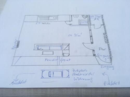 Foto - 1 Raum Wohnung teilmöbliert ca 36 qm