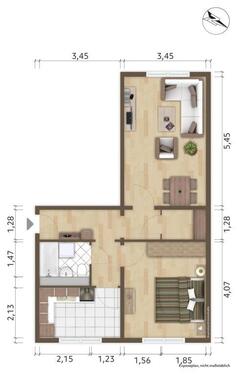 Foto - 2 Zimmer Etagenwohnung zur Miete in Hoyerswerda