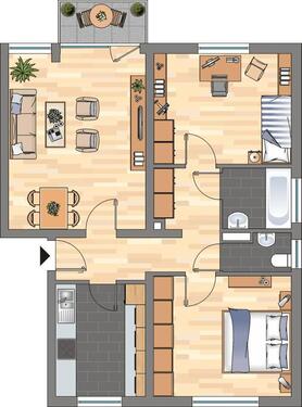 Foto - Demnächst frei! 3-Zimmer-Wohnung in Offenbach an der Queich