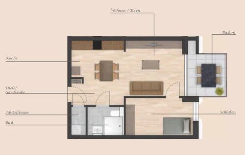 Foto - 2 Zimmer Etagenwohnung zur Miete in Würzburg