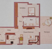 Unbewohnte 2-Zimmer Wohnung mit Terrasse und Tiefgarage - Nagold