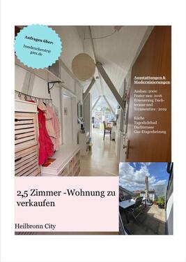 Foto - Provisionsfrei, 2,5 Zimmer Wohnung in Heilbronn zu verkaufen