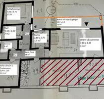 Schön und naturnah gelegene Einliegerwohnung 3 ZKB und Balkon - Ottweiler