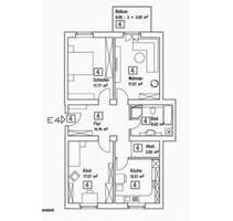 Moderne, ruhige 4-Zimmer-Wohnung mit Balkon und großem Bad - Grasleben