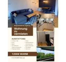 Moderne 2-Zimmer-Wohnung in Uninähe - Voll möbliert - Augsburg Bergheim