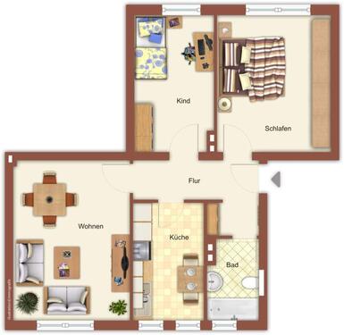 Foto - 3 Zimmer Erdgeschoßwohnung zur Miete in Mönchengladbach