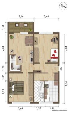 Foto - 3 Zimmer Etagenwohnung zur Miete in Hoyerswerda