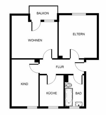 Foto - Etagenwohnung in Gelsenkirchen zur Miete