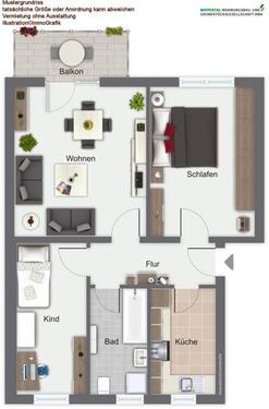 Foto - 3 Zimmer Etagenwohnung zur Miete in Sondershausen