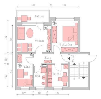 Foto - Erdgeschoßwohnung in Wedel zur Miete