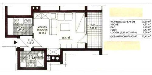 Foto - 1 Zimmer Etagenwohnung zur Miete in Wilster