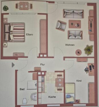 Foto - Provisionsfreie vermietete 3-Zimmer-Wohnung