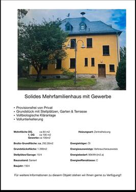 Foto - 10 Zimmer Mehrfamilienhaus, Wohnhaus zum Kaufen in Crinitzberg