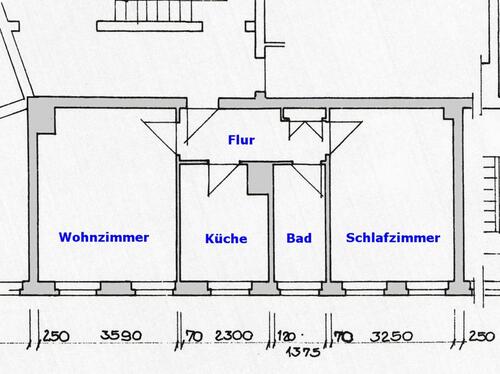 Foto - 2 Zimmer Etagenwohnung zur Miete in Saalfeld (Saale)