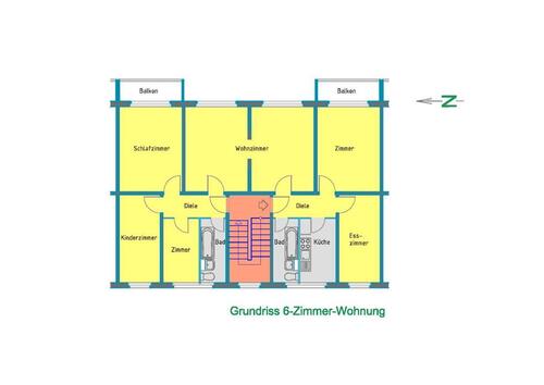 Foto - 3 Zimmer Etagenwohnung zur Miete in Hohenmölsen